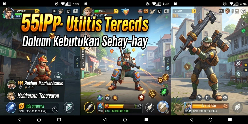Tampilan aplikasi 55RP yang jelas dan mudah digunakan.