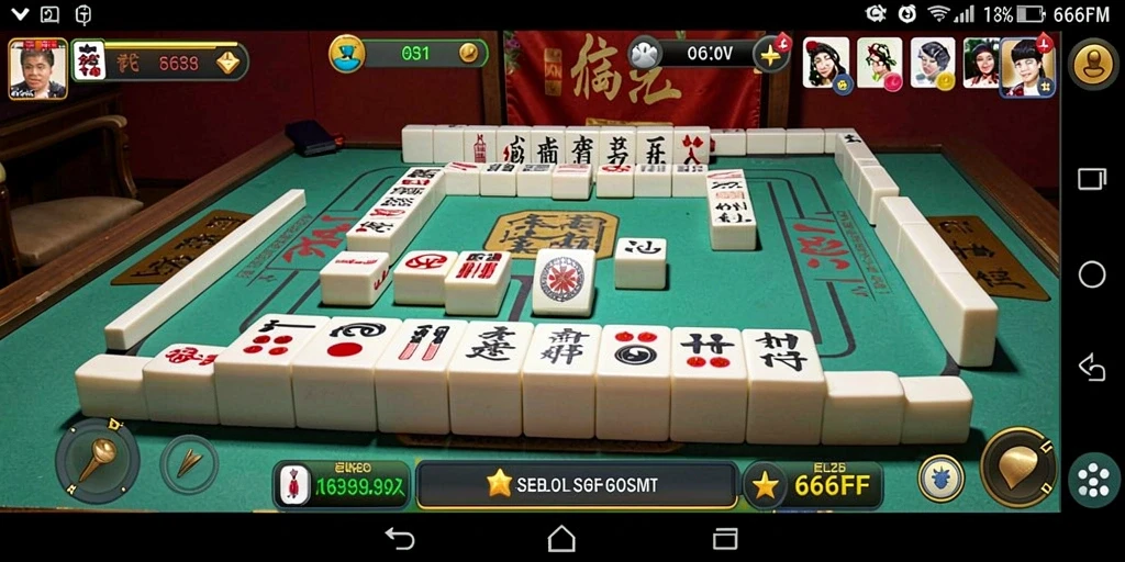Screenshot gameplay 666FF yang menampilkan tantangan Mahjong.