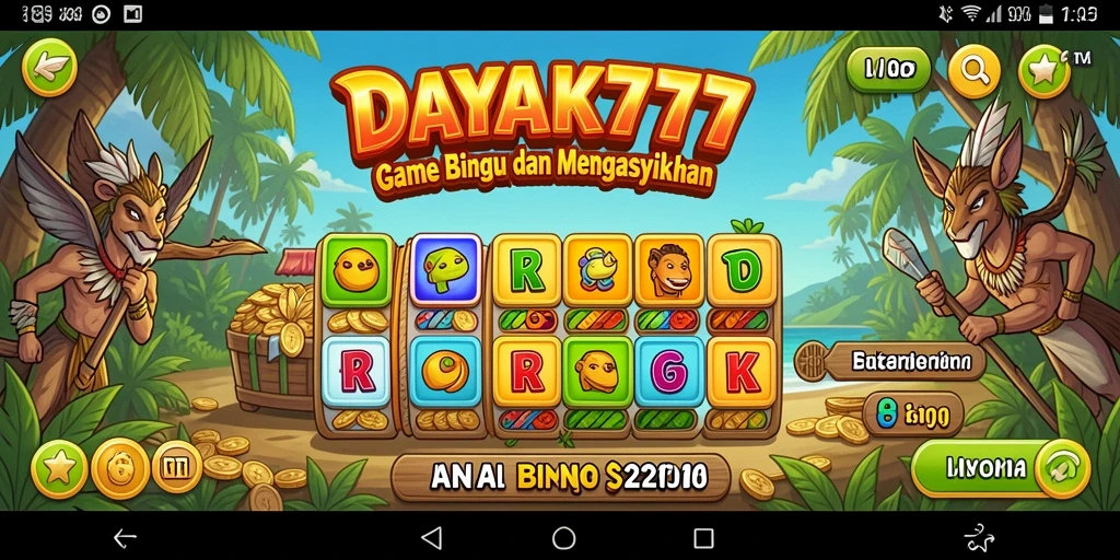 Tampilan gameplay utama DAYAK777 yang mengasyikkan.