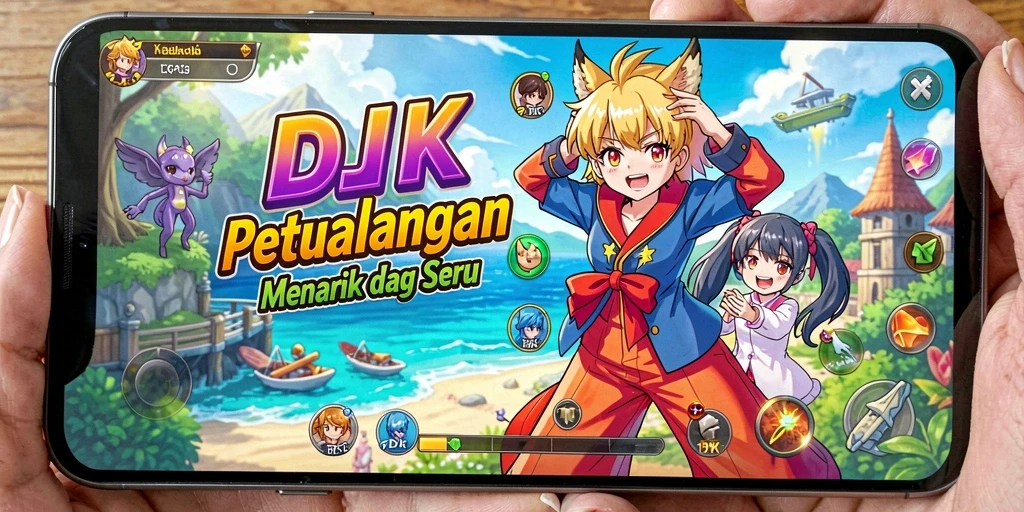 Tampilan gameplay DKK yang seru dan penuh aksi.