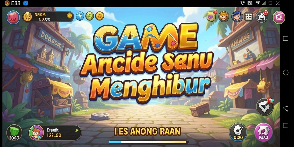 Screenshot E88 menampilkan aksi seru gameplay arcade yang mendebarkan.