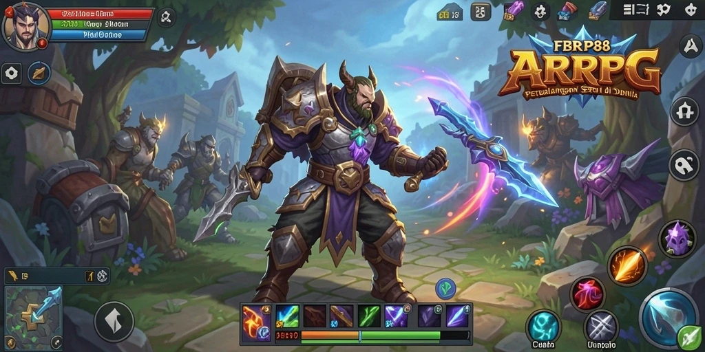 Tampilan seru dari gameplay ARPG FBRP88 yang penuh aksi.