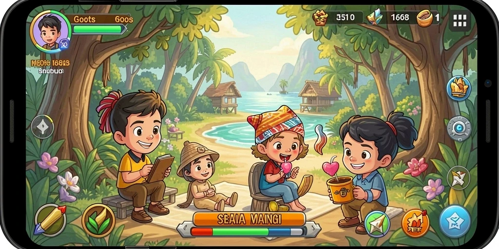 Tampilan screenshot utama G668 dengan gameplay santai dan menghibur.