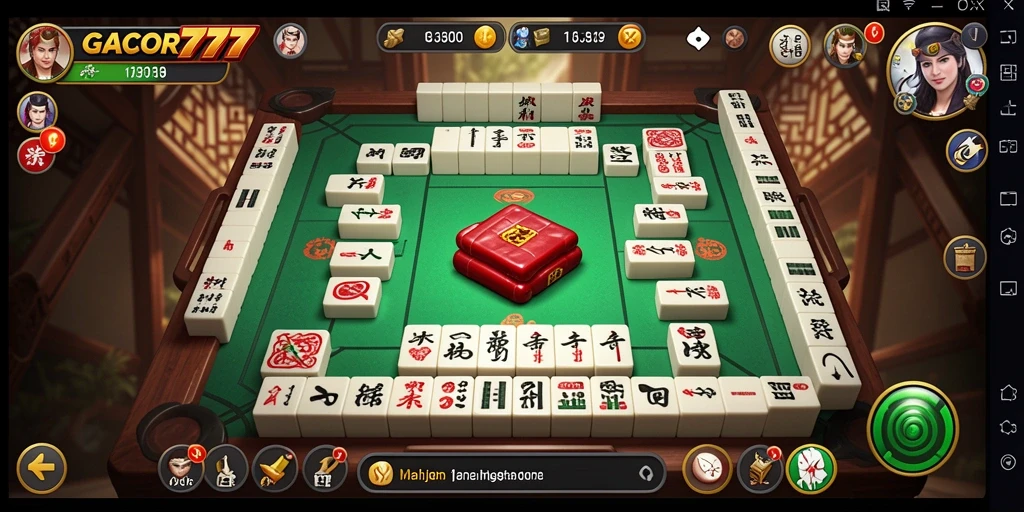 Tampilan gameplay seru dalam permainan Mahjong GACOR777.