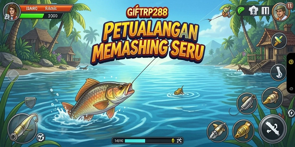 Tampilan menarik dari gameplay memancing di GIFTRP288.