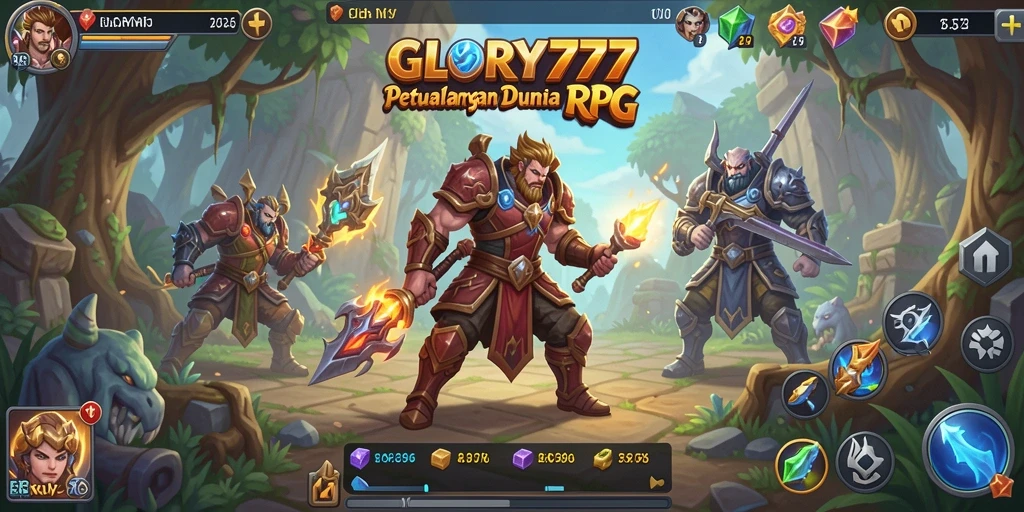 Tampilan gameplay GLORY777 yang menarik dan penuh aksi.