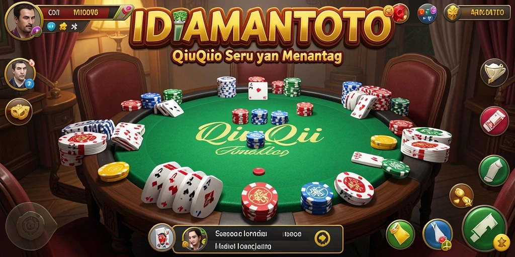 Screenshot gameplay IDAMANTOTO yang menampilkan aksi QiuQiu yang intens.