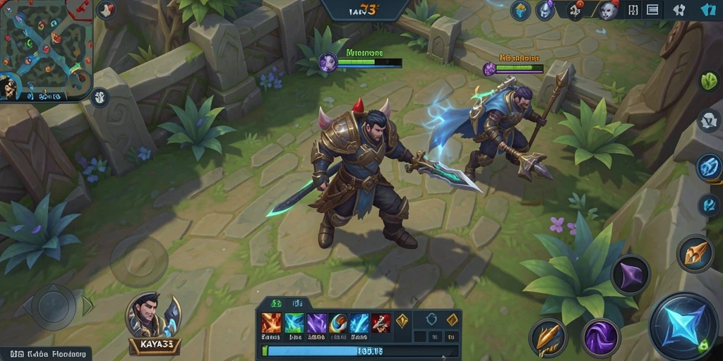 Gameplay seru KAYA33 dengan aksi MOBA yang mendebarkan.