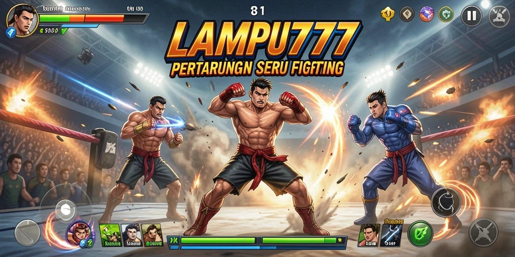Tampilan gameplay LAMPU777 yang intens dan mendebarkan dengan aksi pertarungan luar biasa.