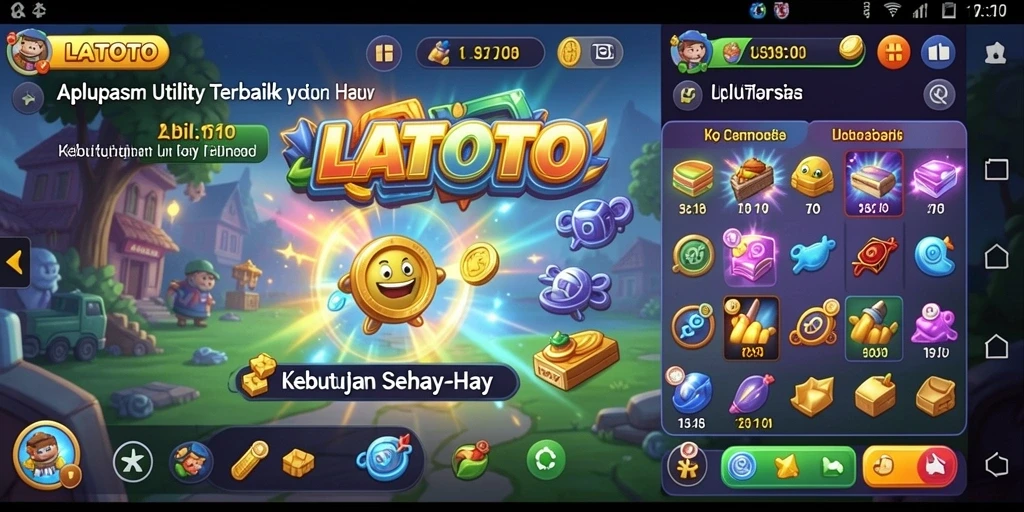 Tampilan aplikasi LATOTO yang modern dan fungsional.