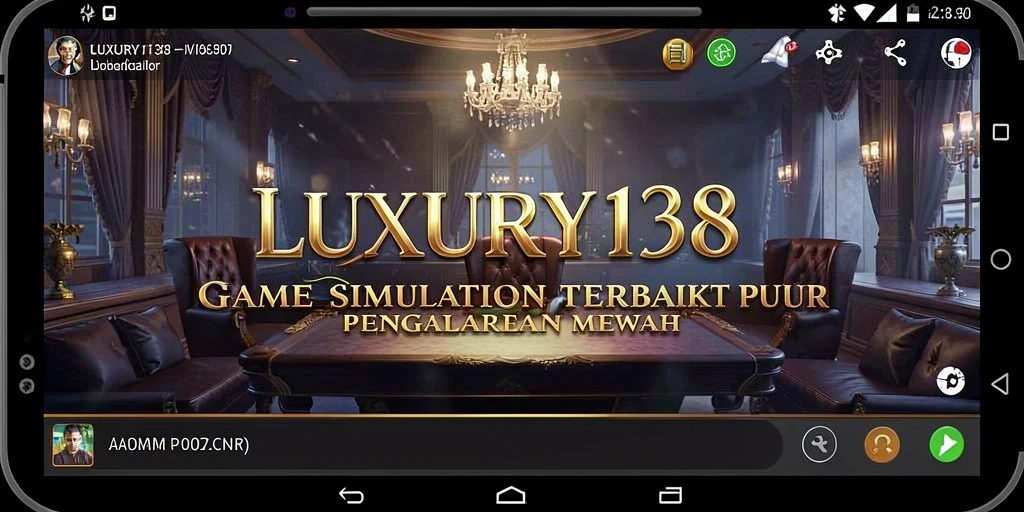 Screenshot gameplay LUXURY138 yang menampilkan momen kemewahan.