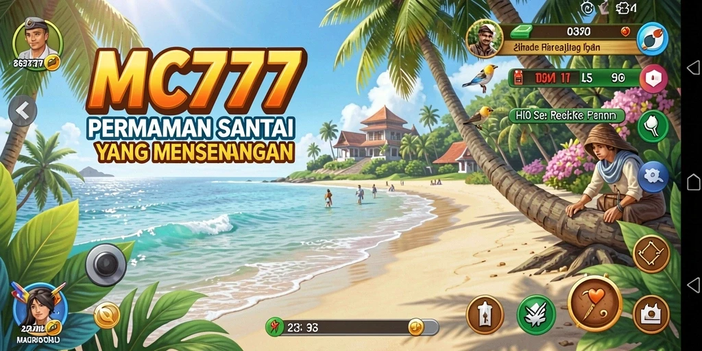 Tampilan gameplay <strong>MC777</strong> dengan level menantang dan grafis cerah.