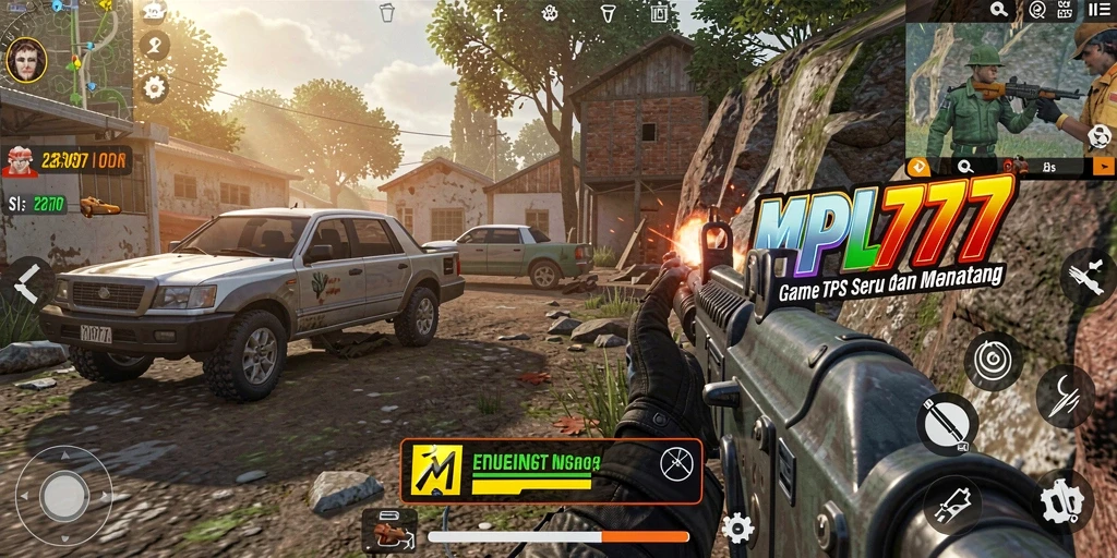 Screenshot gameplay MPL777 yang menampilkan aksi tembak-menembak yang mendebarkan.