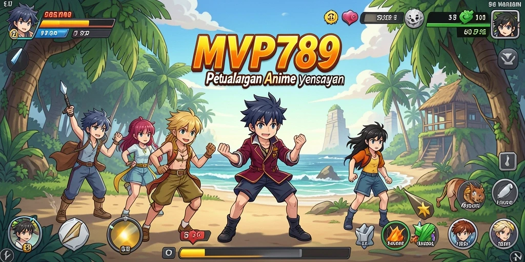 Gameplay menarik di dalam dunia anime yang penuh warna.
