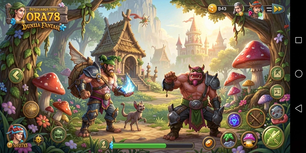 Tangkapan layar dari gameplay ORA78 dengan aksi petualangan yang seru.