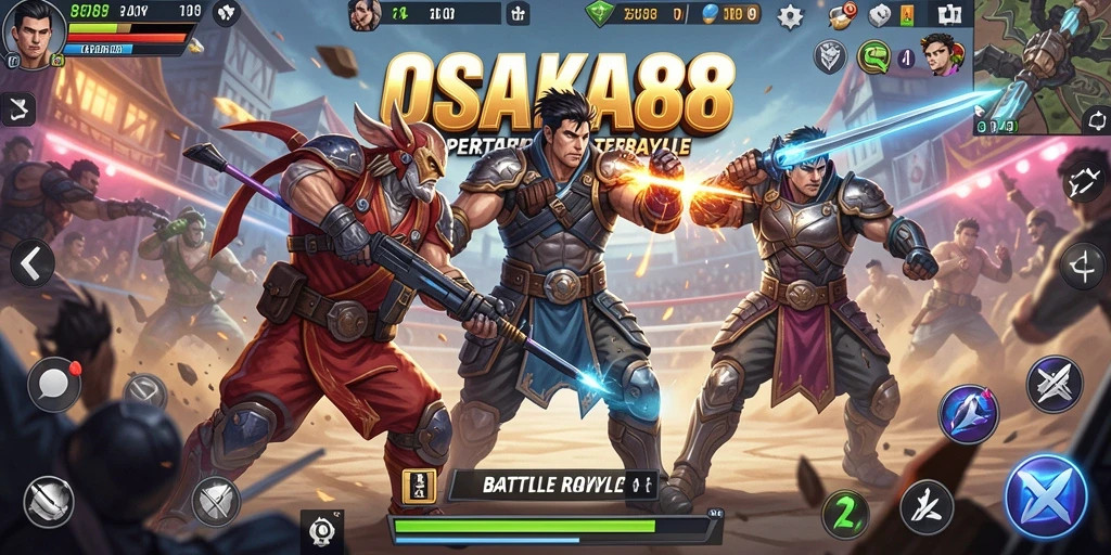 Gameplay seru dan menegangkan di OSAKA88 Battle Royale.