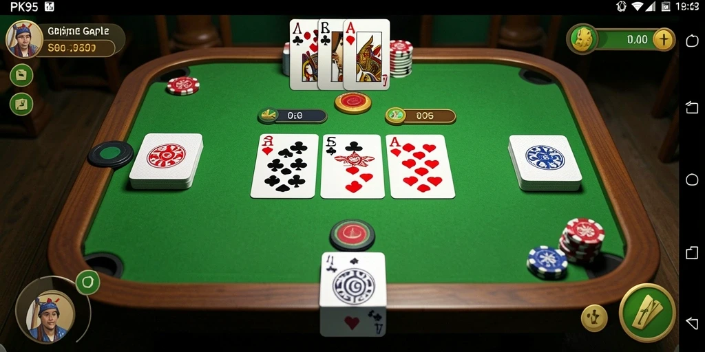 Tampilan menarik gameplay Gaple di PK95 yang seru.