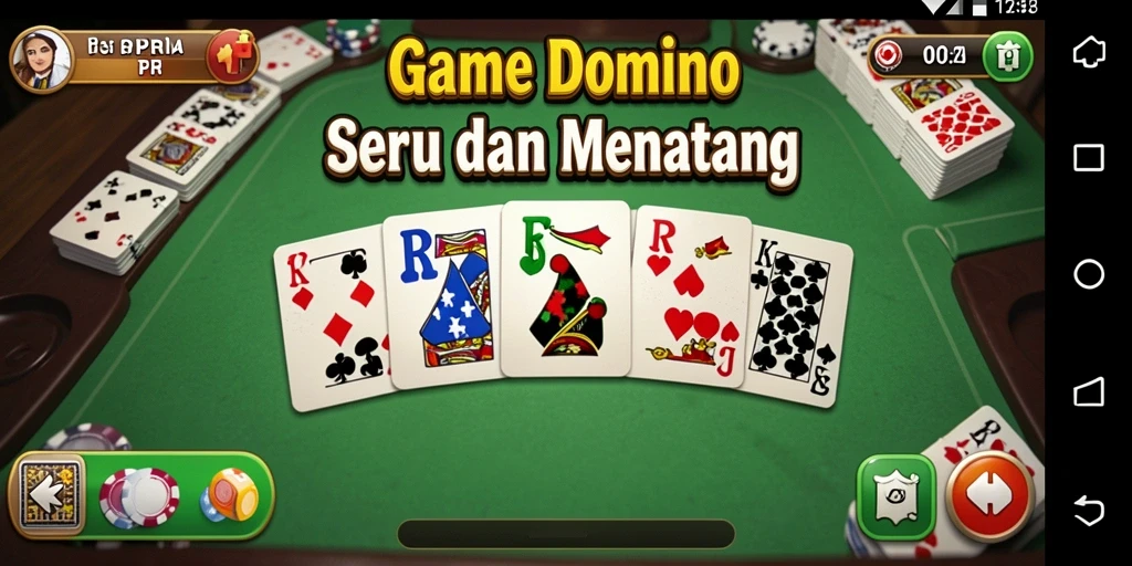 Gameplay Domino RPRR yang seru dan kompetitif.
