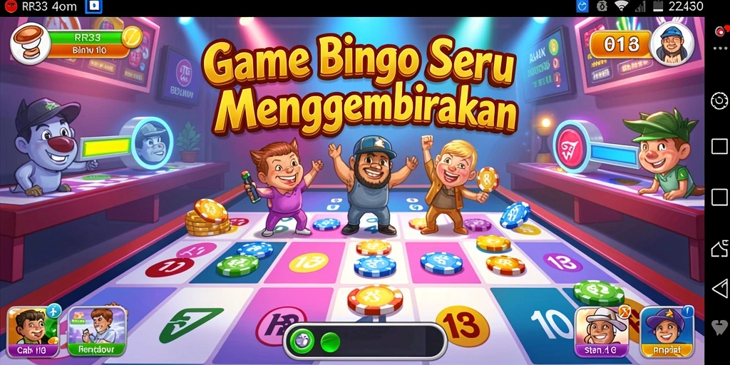 Tampilan gameplay menarik dari RR33 yang penuh warna.