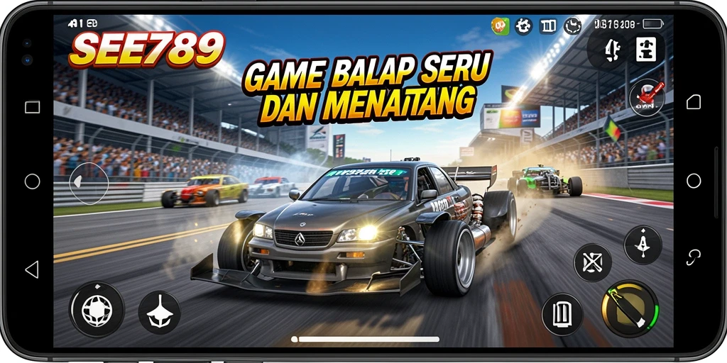 Gameplay balap seru dalam SEE789 dengan lintasan yang mendebarkan.