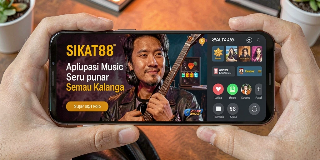 Screenshot gameplay SIKAT88 dengan berbagai pilihan lagu musik.
