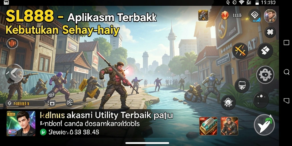 Tampilan layar utama SL888 dengan berbagai fitur canggih untuk memudahkan pengguna.