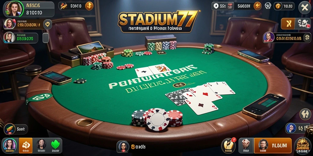 Tangkapan layar dari gameplay mendebarkan di STADIUM77.