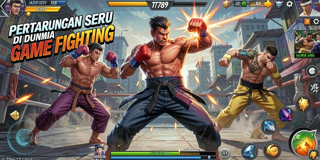 Gameplay seru TT789 dengan karakter bertarung yang unik.