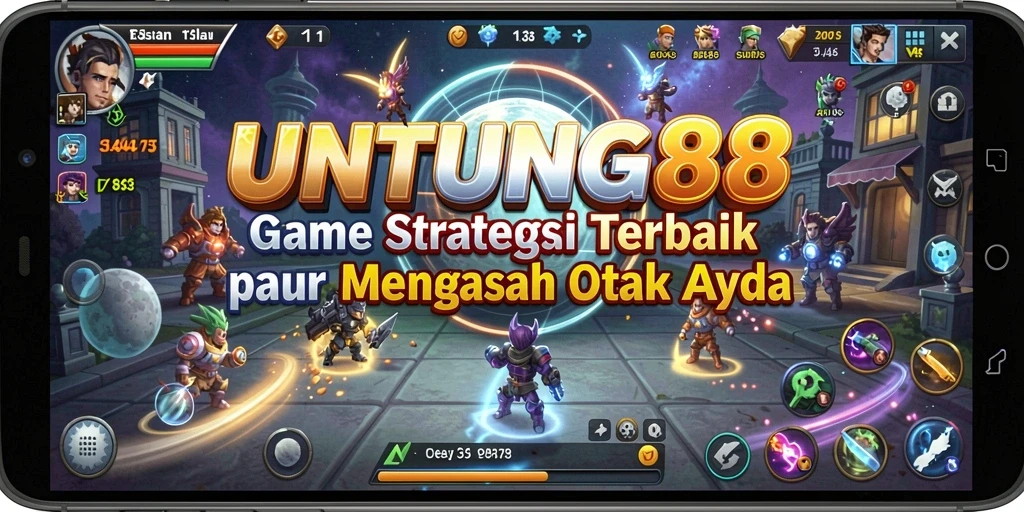 Screenshot gameplay UNTUNG88 yang menampilkan pertempuran strategis yang intens.