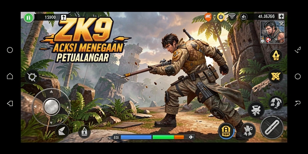 Tangkapan layar ZK9 menampilkan aksi seru dalam gameplay yang mendebarkan.
